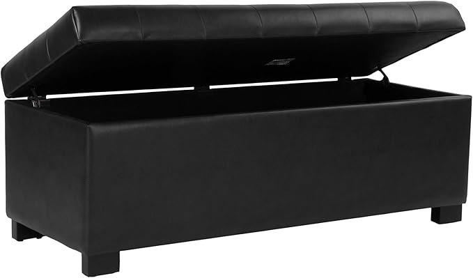 HomePop Large Tufted Storage Bench