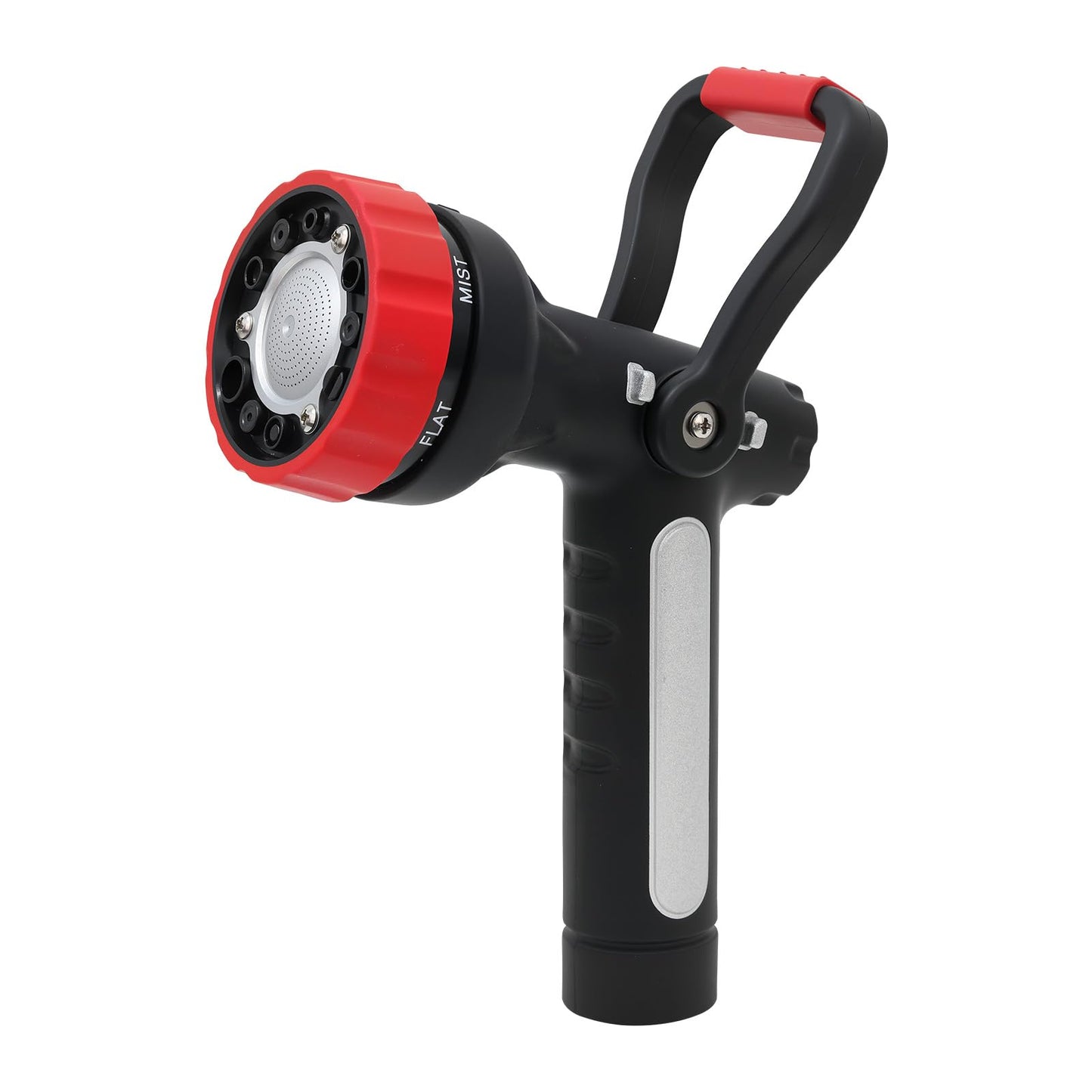 RESTMO Heavy Duty Fireman’s Garden Hose Nozzle, High Pressure Water Sprayer Nozzle with Lever Handle & Ergonomic Grip, 6 Classic Spray Patterns with Adjustable Flow Control for Watering, Cleaning