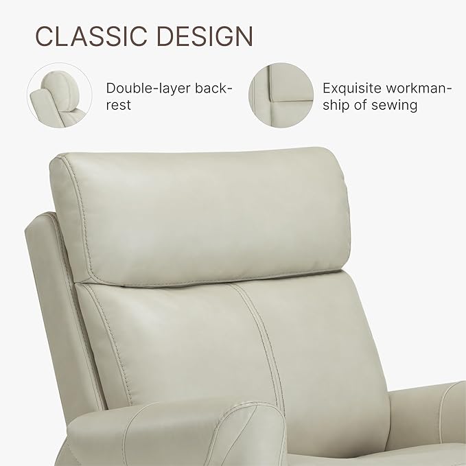 KISLOT Leather Recliner Chair for Adults Wall Hugger RV Recliner