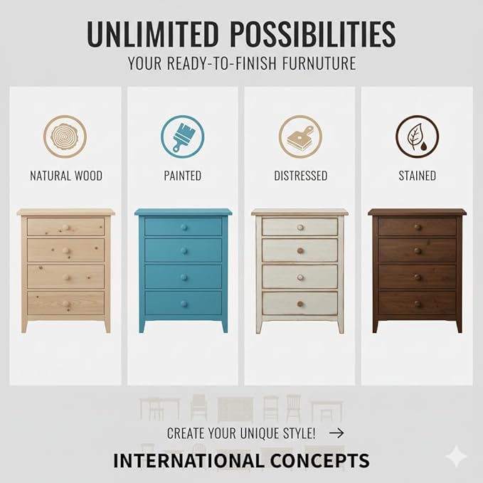 International Concepts Unfinished Mission Telephone Stand