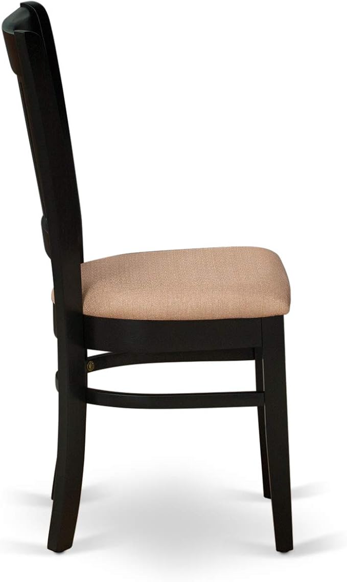 East West Furniture ANVA5-BLK-C 5 Piece Dining Room Furniture Set Includes a