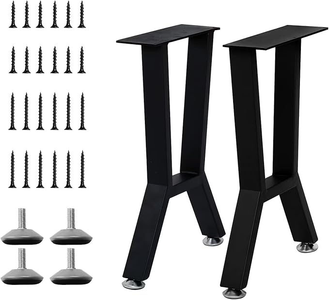 Metal Table Legs 16 Inch Heavy Duty Bench Legs DIY Metal Coffee Table Legs