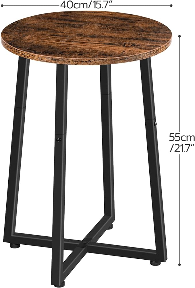 HOOBRO Side Tables Set of 2, Round End Accent Tables