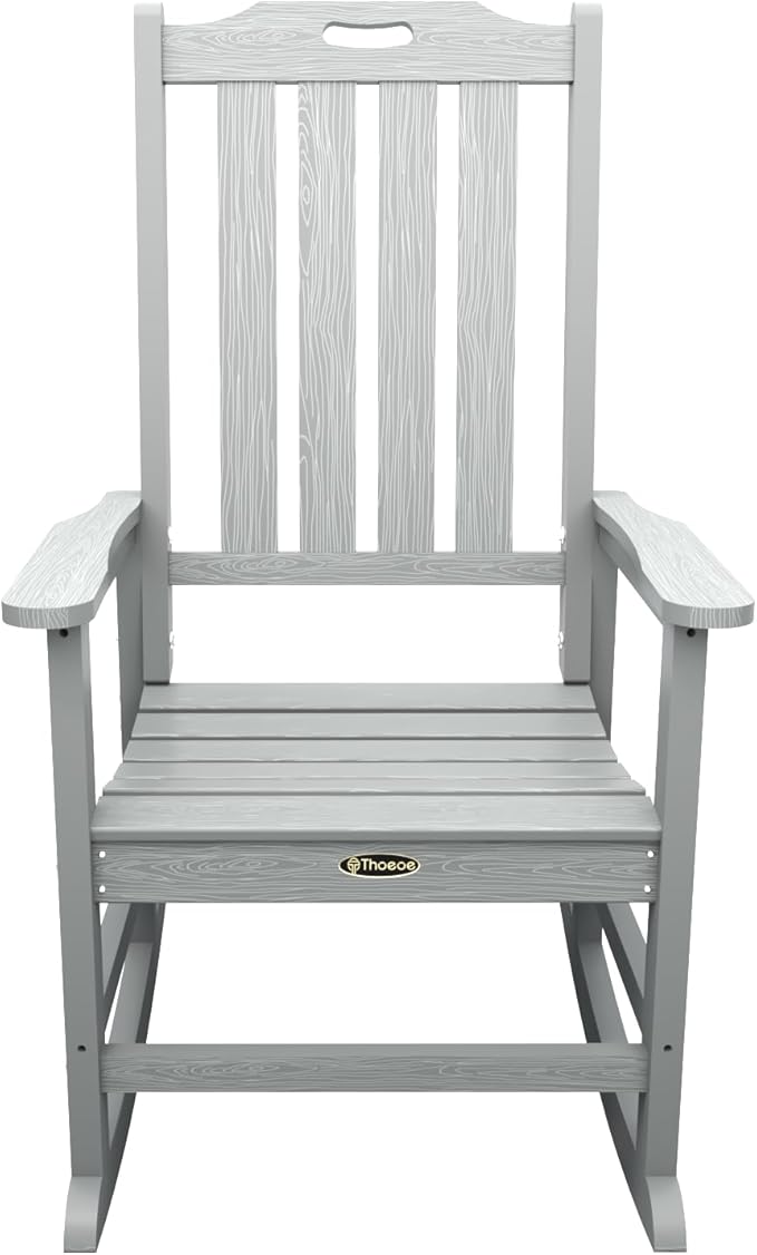 THOEOE Oversized Rocking Chair, Outdoor Rocking Chair