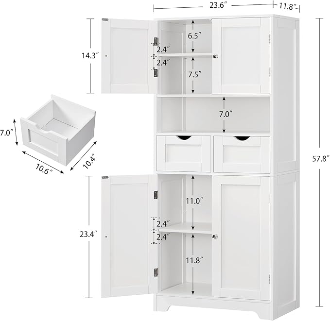 Iwell Tall Storage Cabinet