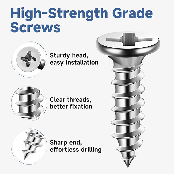 40PCS L Bracket Corner Brace Sets, Stainless Steel L Brackets