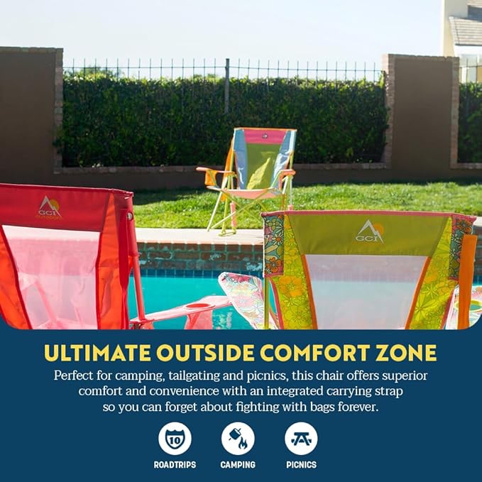 GCI Outdoor Comfort Pro Rocker Camping Chair | Portable Folding Rocking Chair