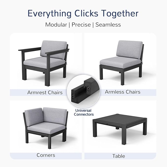 Stoog Modular Armchair with Removable Arms