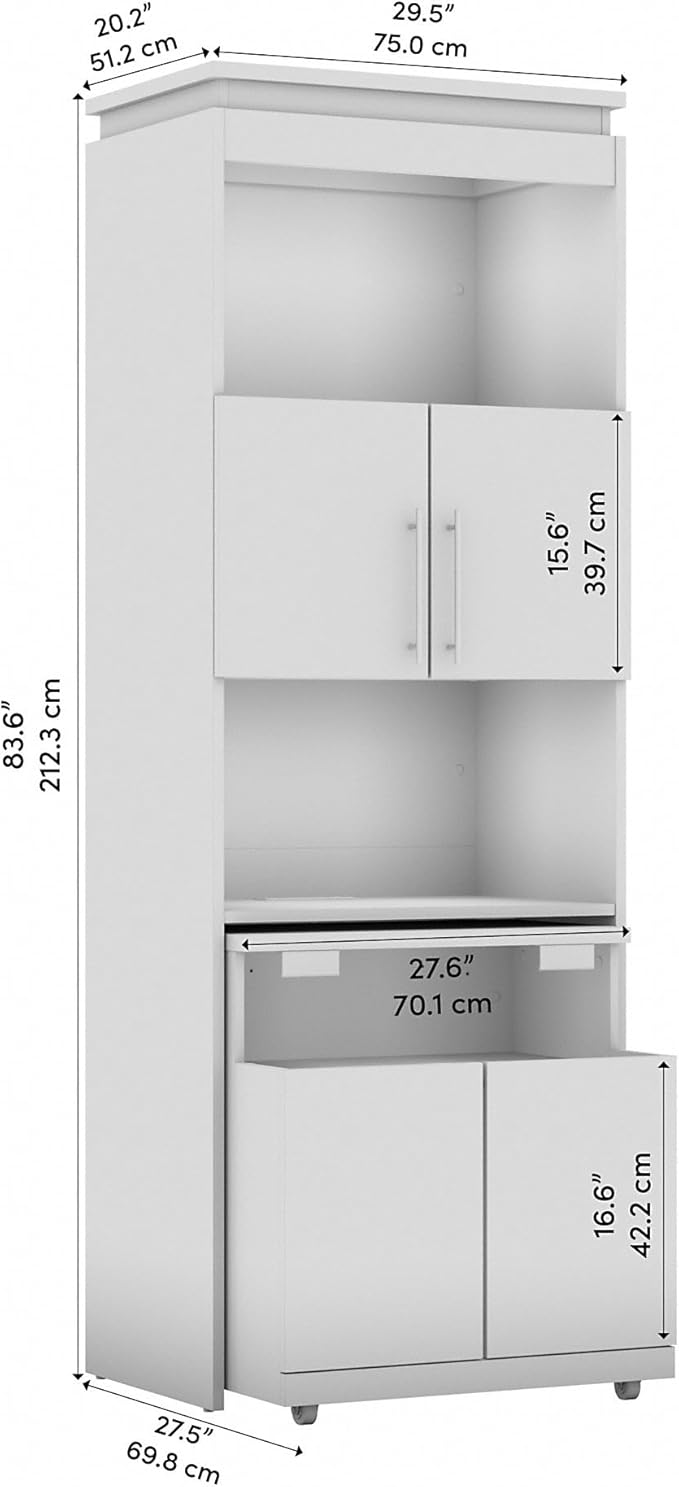Bestar Orion Tall Storage Cabinet