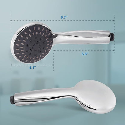 Briout Filtered Shower Head with Handheld, High Pressure 5 Spray Mode Showerhead with Hose Bracket Filter for Hard Water