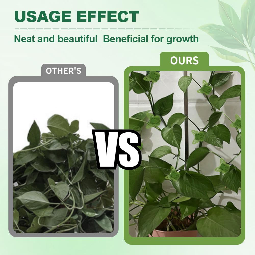 Plant Climbing Wall Fixture Clips, 2026 New Butterfly Leaf Shape Wall Plant Support Hook, Invisible Plant Support Clips Vine Traction Holders for Climbing Plants Indoor Outdoor (200 PCS, Butterfly)
