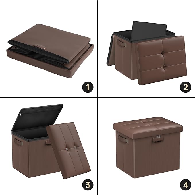DocSafe Storage Ottoman Foot Rest Stool