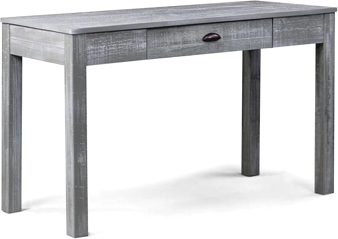 Grain Wood Furniture Montauk Desk/Dressing Table, Rustic Grey