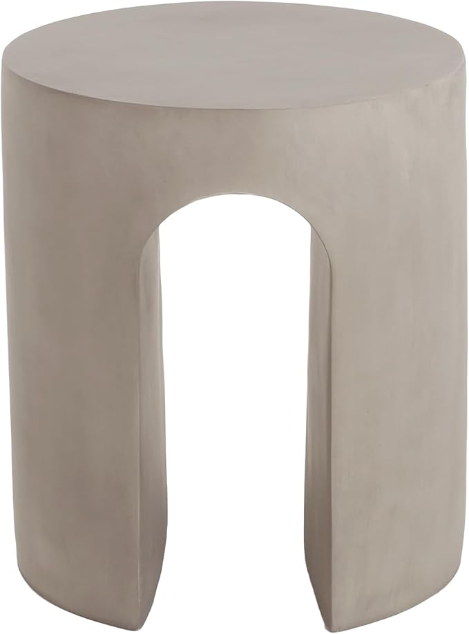 Christopher Knight Home Outdoor Round Side Table, U-Shaped Patio Garden Stool