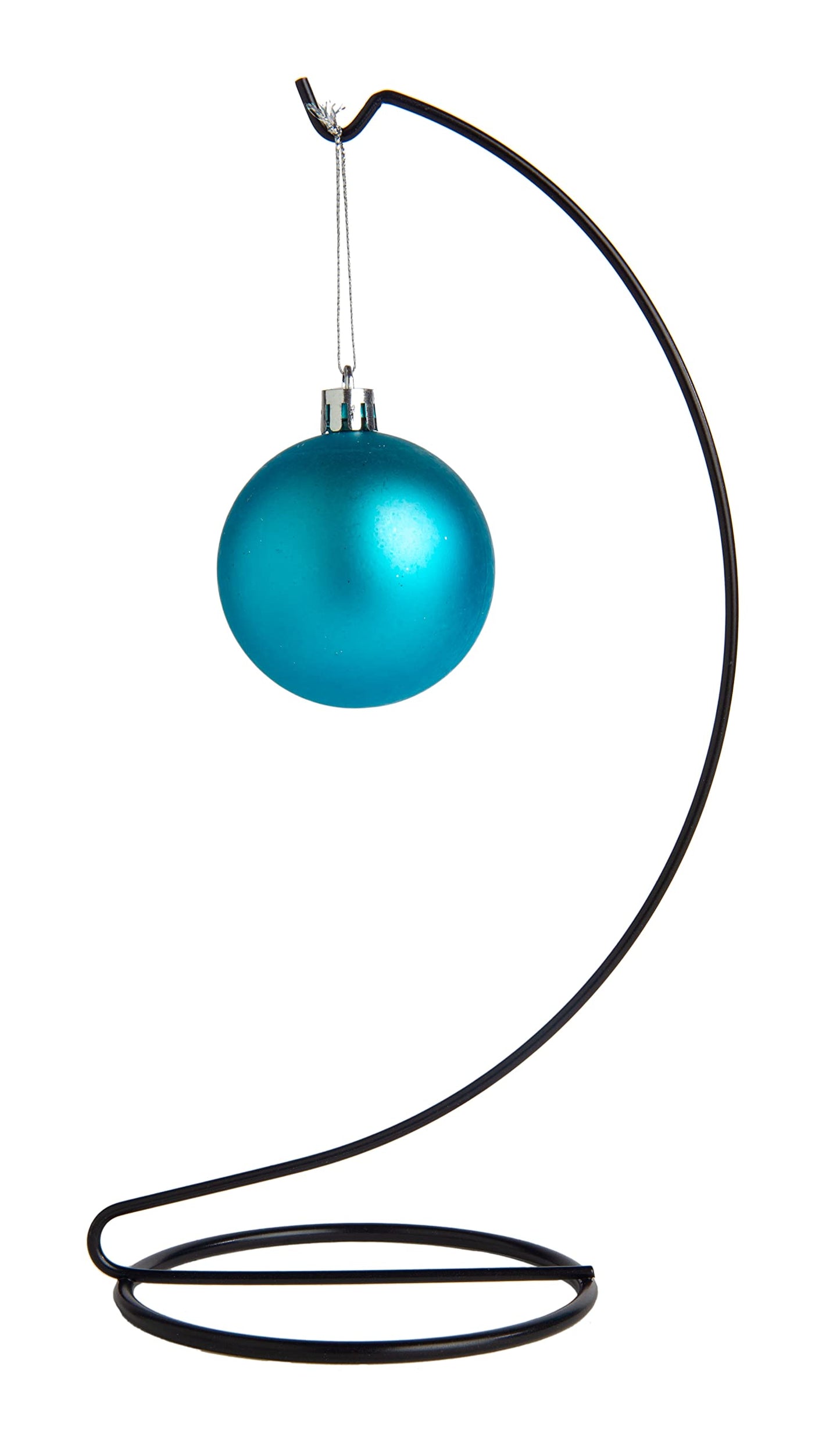 Creative Hobbies 10 Inch Tall Black Plated Ornament Display Stand Hanger Holder | Pack of 3
