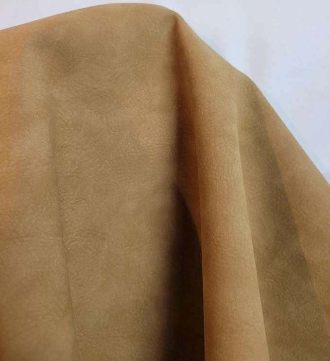 NAT Leathers | Wheat Tumbled Nubuck Calf Soft Faux Vegan Leather PU Peta