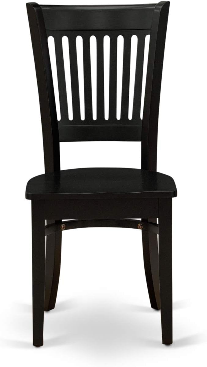 East West Furniture ANVA3-BLK-W 3 Piece Kitchen Table Set