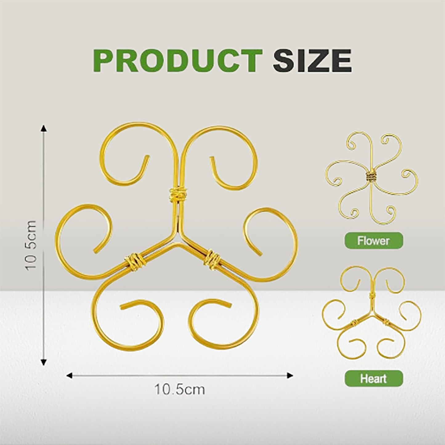 Plant Stem Support Set, Reusable Plastic Climbing Plant Supports Plants Trellis Plant Support for Indoor Plants, Upgrade Plastic Reusable Plant Stabilizer, Indoor Plants Accessories (Heart, 3pcs)