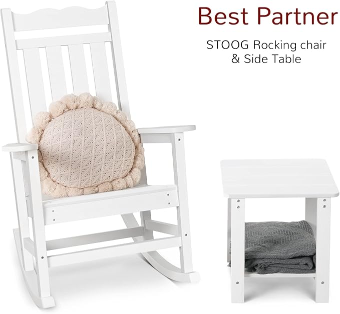 Stoog All-Weather Outdoor & Indoor Rocking Chair, Porch Rocker
