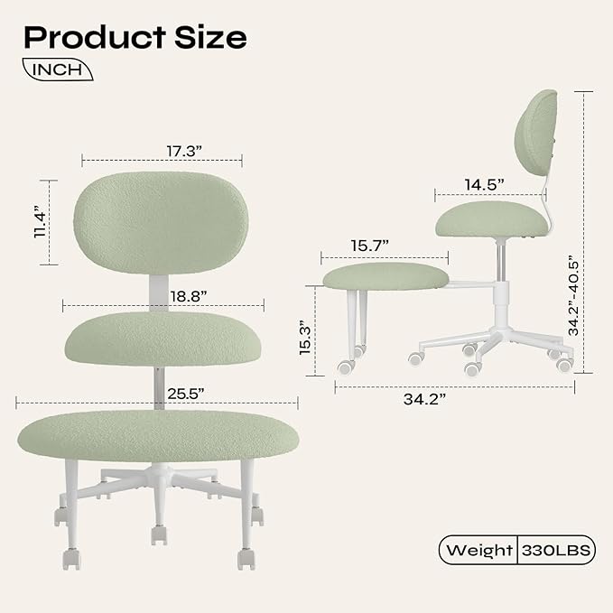 Pinmoco Ergonomic Cross Legged Office Chair
