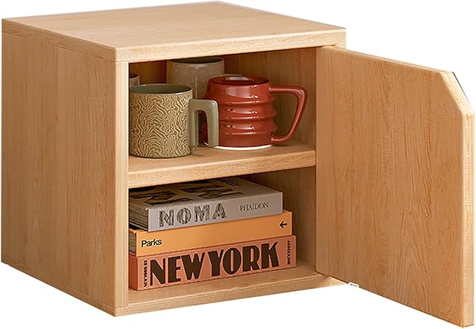 Versatile wooden storage cabinet, space-saving modular organizer