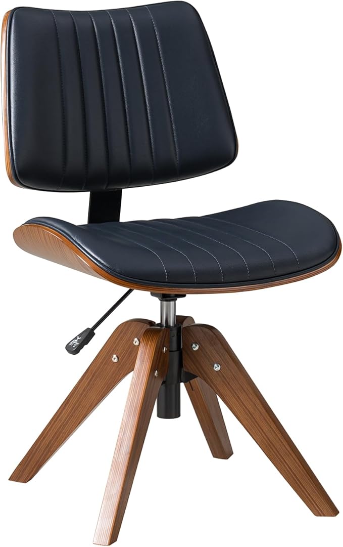 HULALA HOME Faux Leather Home Office Chair
