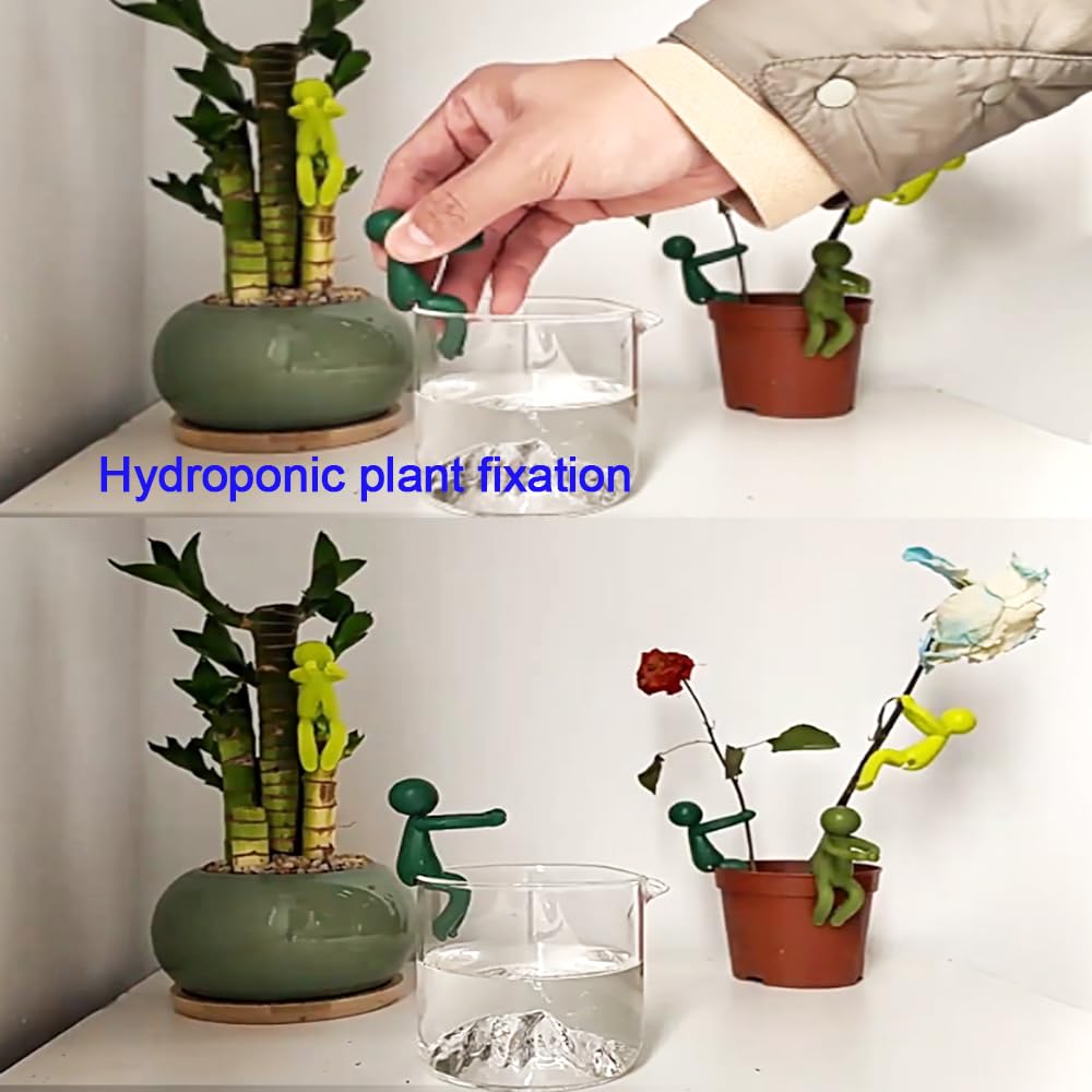 MTOMDY Plant Propagation Friends,Plant Propagation Buddy,Cute Plant Cutting Holder Plant Support for Sprouts, Plant Propagation Station Accessories Gifts for Plant Lovers(15 Pcs)