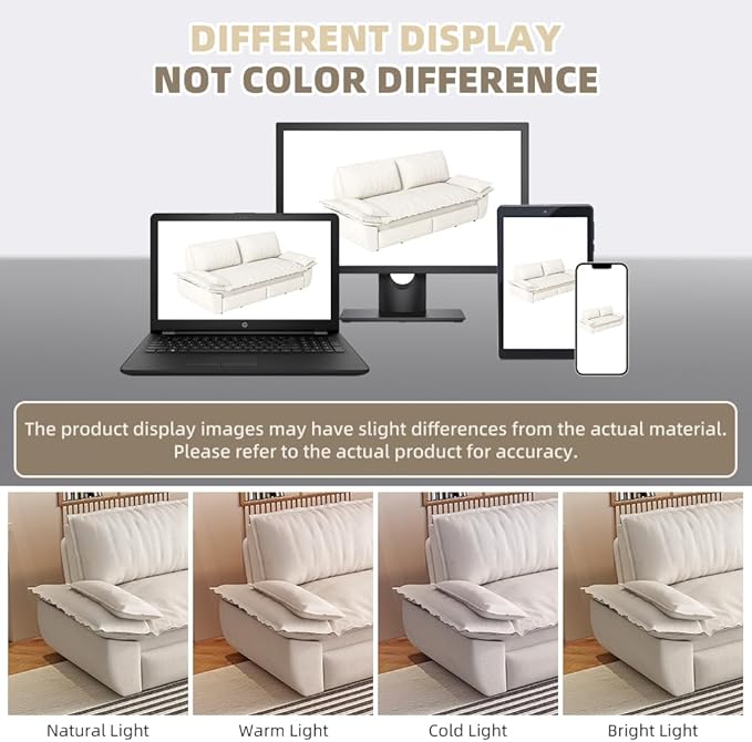 KEIKI 73.2" Convertible Futon Sofa Bed Queen Size, 3-in-1 Pull Out Couch