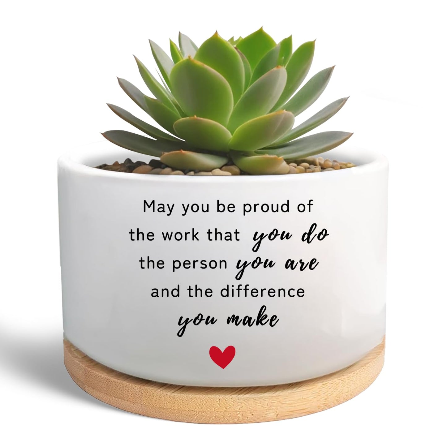 MBRUH Thank You Gifts for Coworker, Funny Plant Pot for Succulent, Flower Cactus Planter Gift, Going Away Farewell Appreciation Gifts for Women Men Boss Manager Teacher (Plants Not Included)