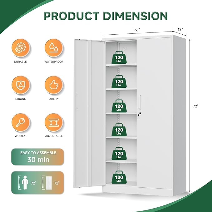 Letaya Metal Storage Cabinet