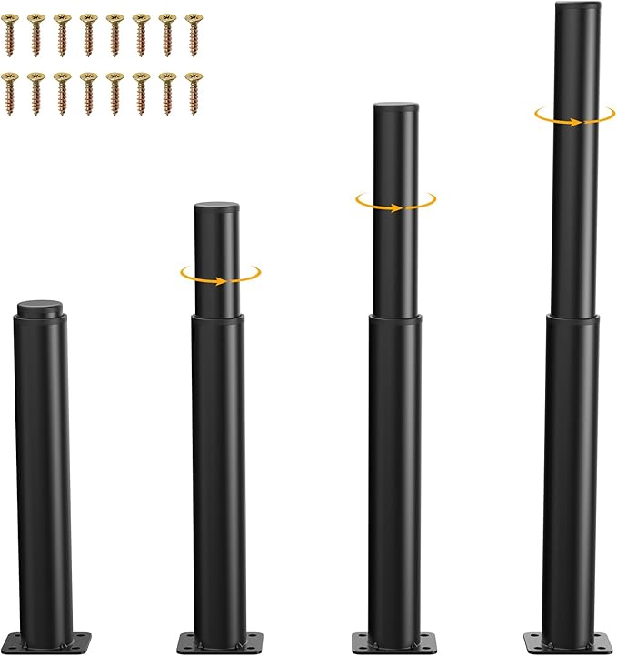 4 PCS Adjustable Furniture Legs, Heavy Duty Sofa Cabinet Legs, Legs
