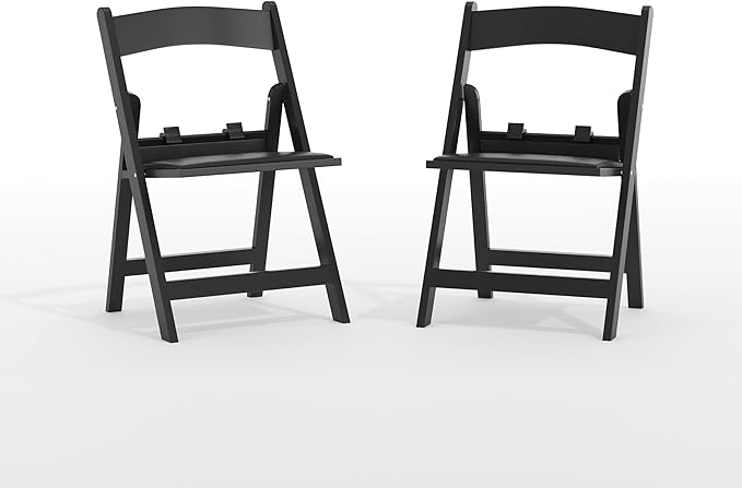 Flash Furniture Hercules Set of 2 Kids Black Resin Folding Chairs