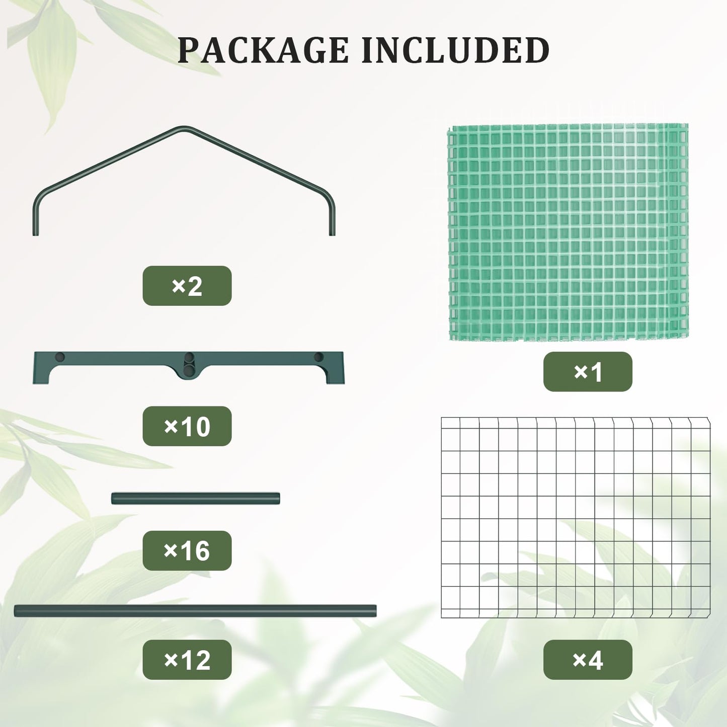 TianC beauty Greenhouse for Indoor Outdoor, Small Plastic Plant Green House 4-Tier Rack Stand Portable Greenhouses with Durable PE Cover for Seedling