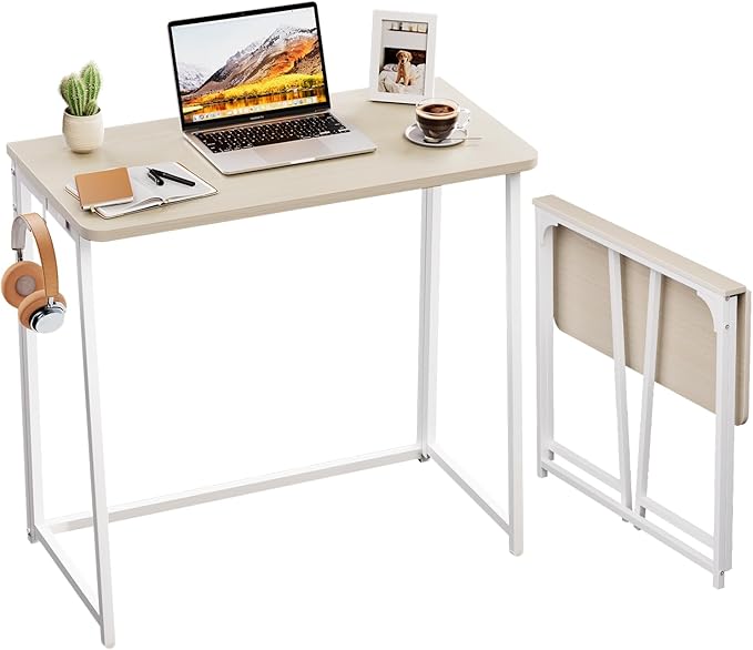 WOHOMO Folding Desk, Small Foldable Desk 31.5"