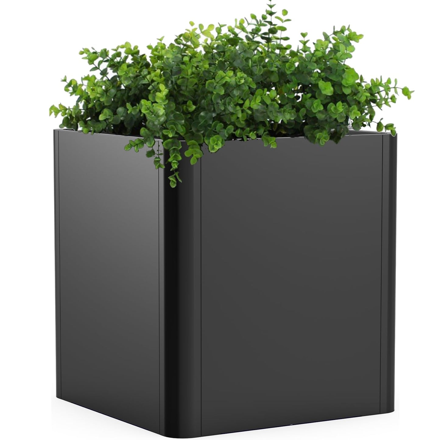 Gardenaire Large Metal Square Planter 26" L x 26" W x 26" H,Steel Planters for Outdoor Plants,Cube Planters for Outdoor Porch,Patio,Garden
