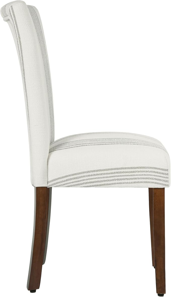 HomePop Classic Parsons Dining Chair- Brown Stripe