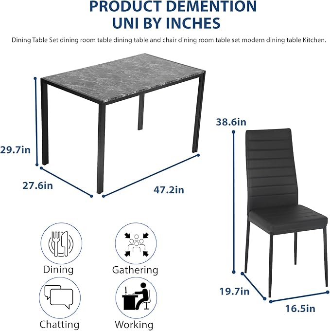 FDW Dining Table Set Dining Room Table Set