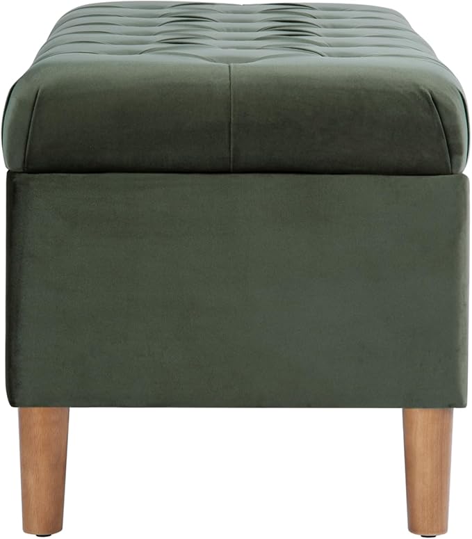 Homepop Home Decor | Tufted Ainsley Button Storage Ottoman Bench