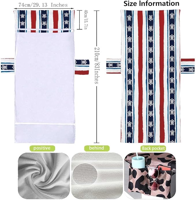 Irisbell Lounge Chair Towel Cover
