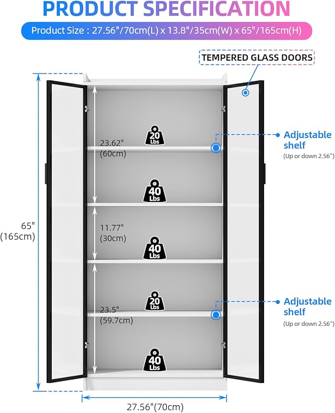 Dystler 65" Display Cabinet