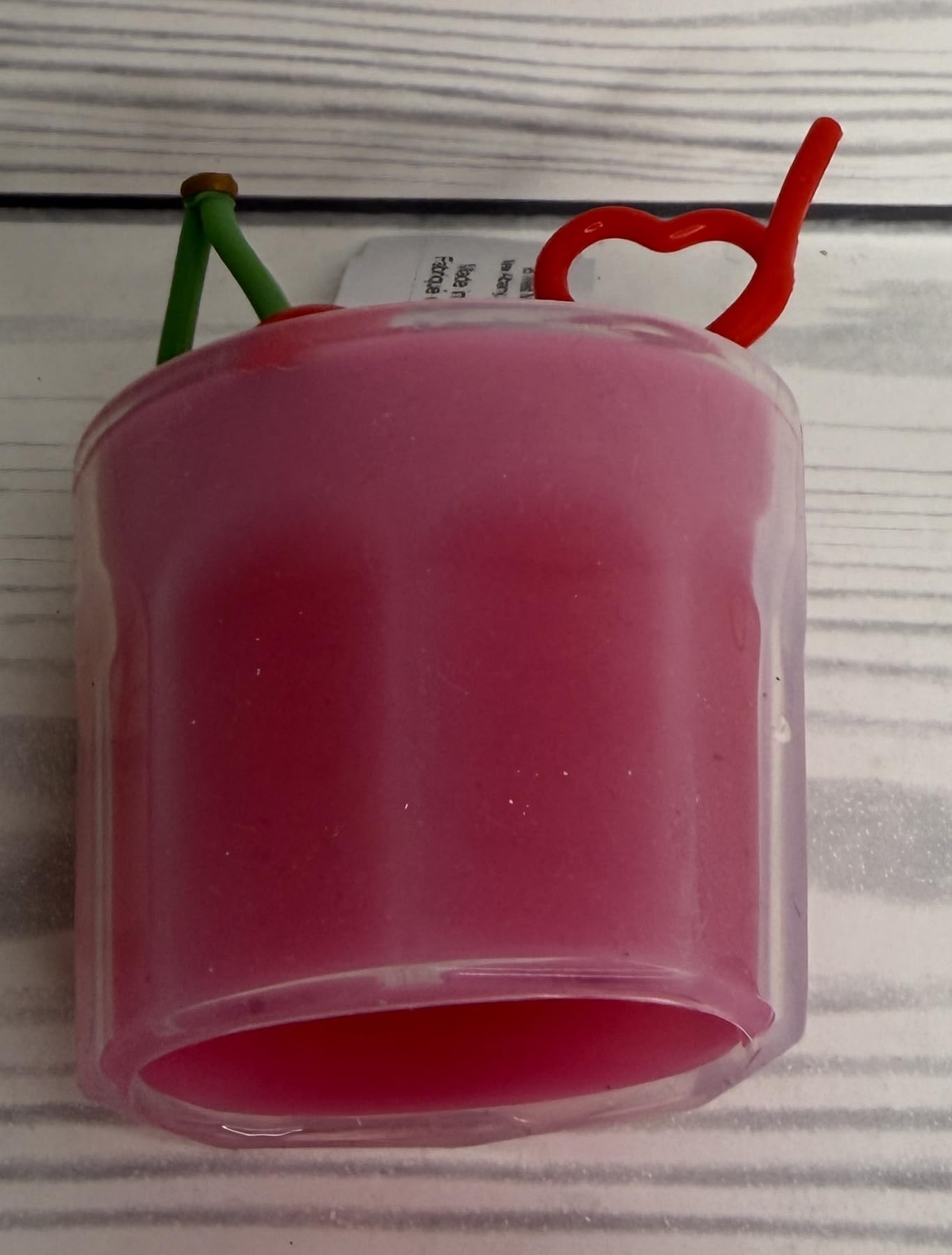 Bath and Body Works Red Cherry Cola Soda With Heart Straw Pocketbac Hand Sanitzer Holder