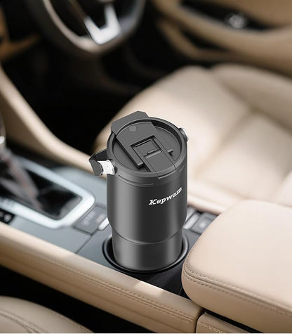 Kepwam Self-Heating Travel Mug 20oz, Temperature-Controlled Coffee Warmer Mug, Smart Travel Coffee Mug Keep Coffee Drinks Hot, Heated Mug Great for Driver Outdoor Fits Car Cup Holders