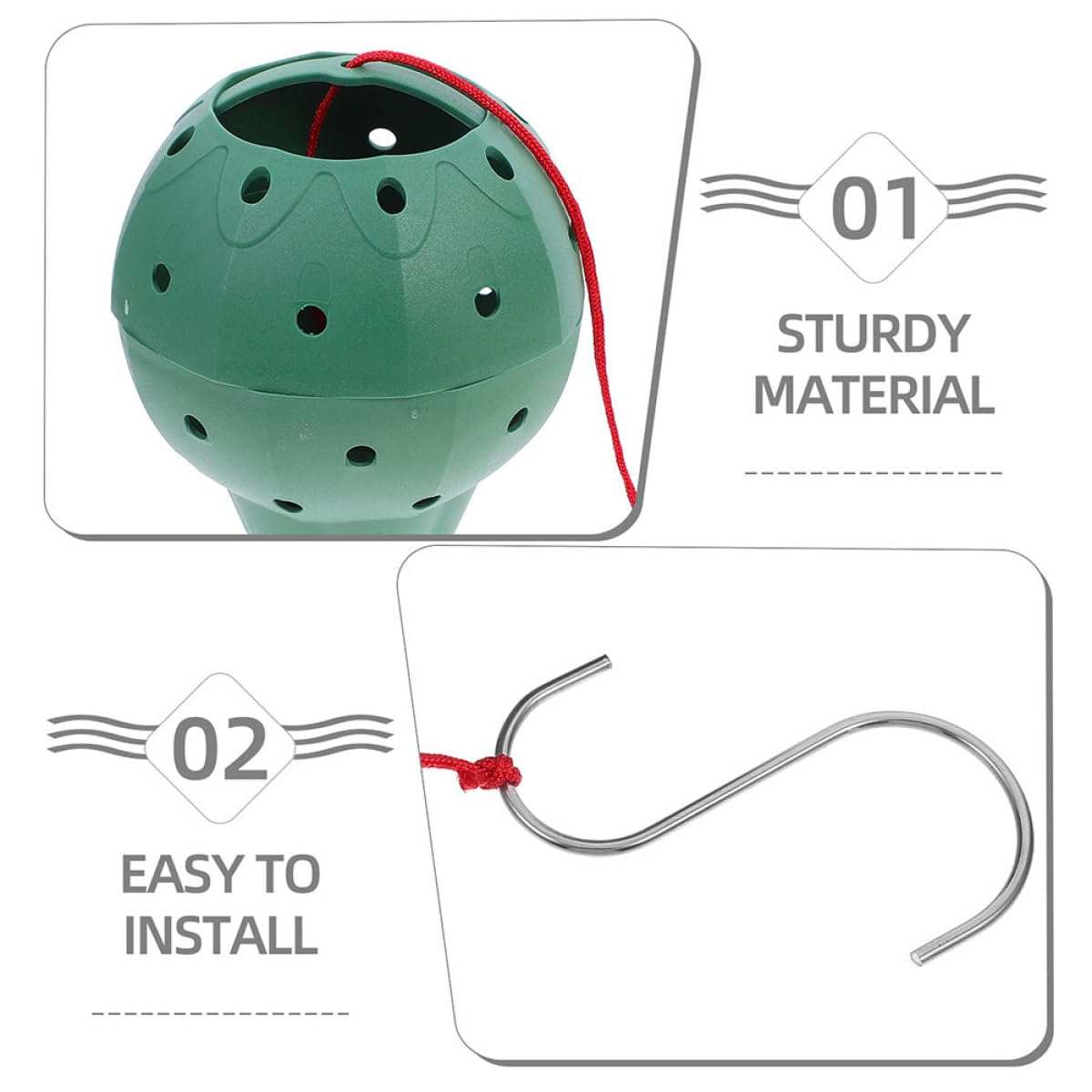 Sosoport 5pcs Multi-Hole Strawberry Planter Pots for Succulents and Orchids, Plastic Indoor Gardening Grow Pots with Side Openings for Seed Starting and Hanging Plants