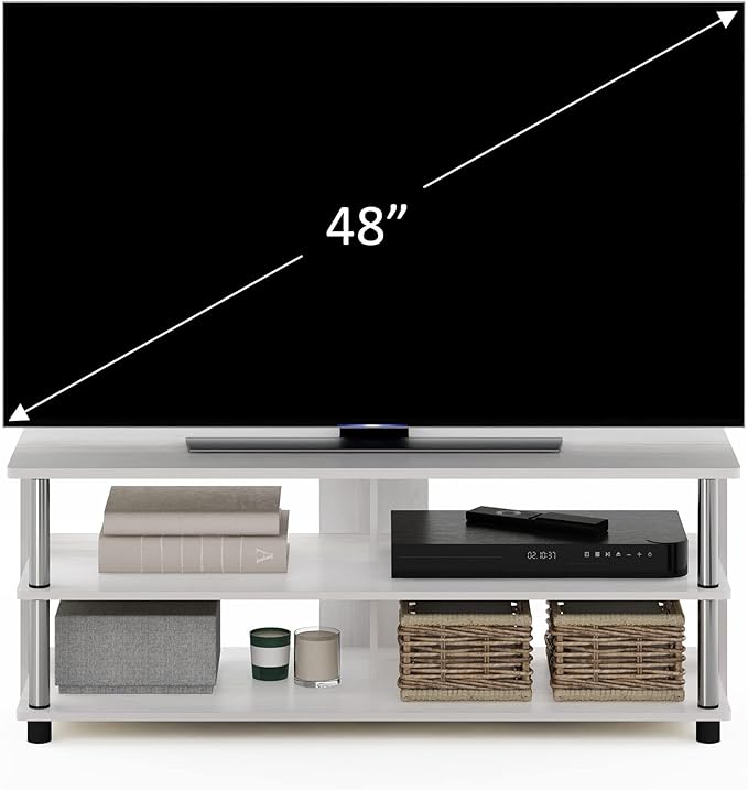 Furinno Sully 3-Tier Stand for TV up to 48 Inch