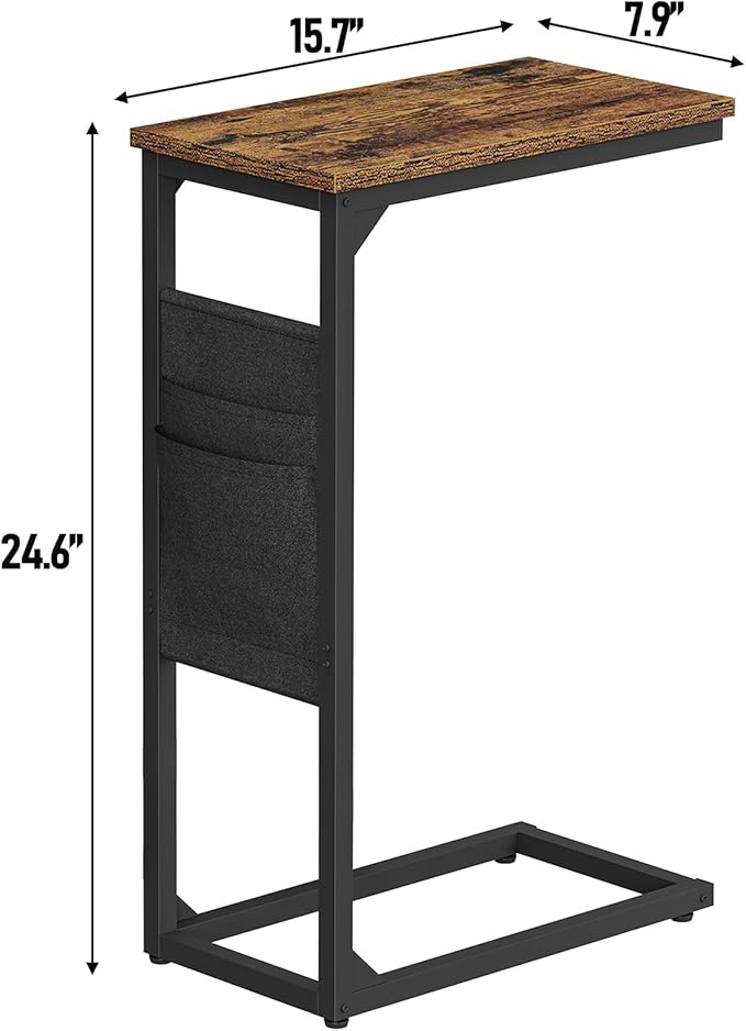 TUTOTAK C Shaped End Table, Side Table