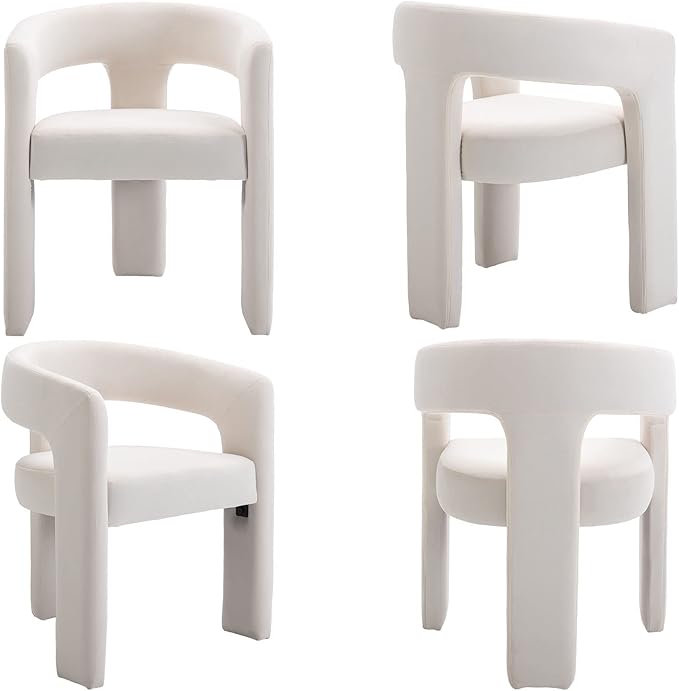 VESCASA Velvet Barrel Dining Chair