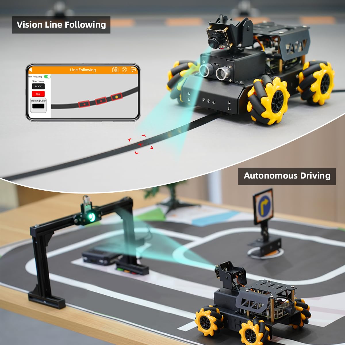 HIWONDER ROS2 Robot Car with ChatGPT Large AI Model Vision & Voice Understanding Python Programming Open Source DIY Robot Kit for Teens, TurboPi Advanced Kit & Raspberry Pi 5 4GB