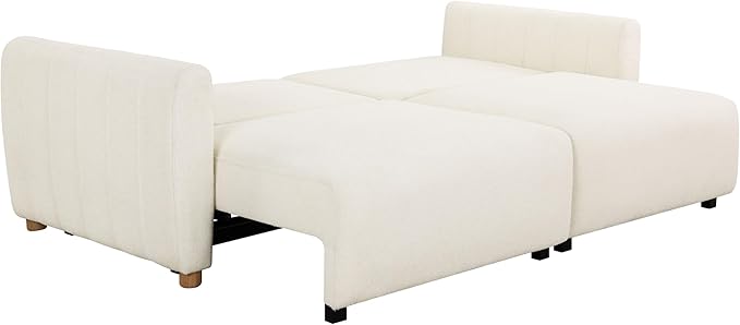 Serta Galway 91.7" Convertible Sleeper Sofa, Queen Size, Wall-Hugging