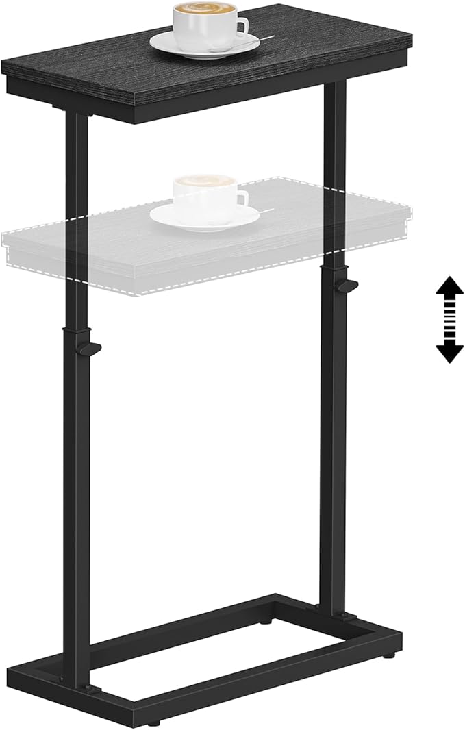 TUTOTAK End Table, Side Table, Tall Couch Table, Sofa Table, Living Room