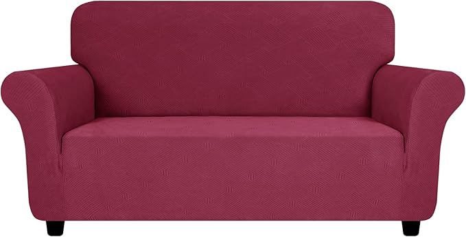 ZNSAYOTX Super Stretch Loveseat Covers, New Striped Love Seat Slipcover